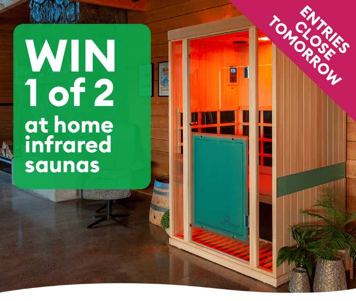 Entries to win 1 of 2 at home infrared sauna close tomorrow!